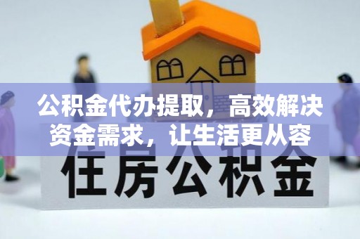 曲周公积金代办提取，高效解决资金需求，让生活更从容