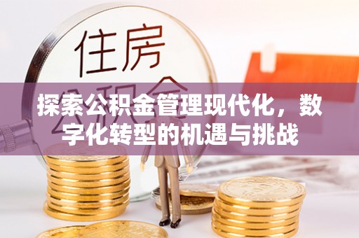曲周探索公积金管理现代化，数字化转型的机遇与挑战